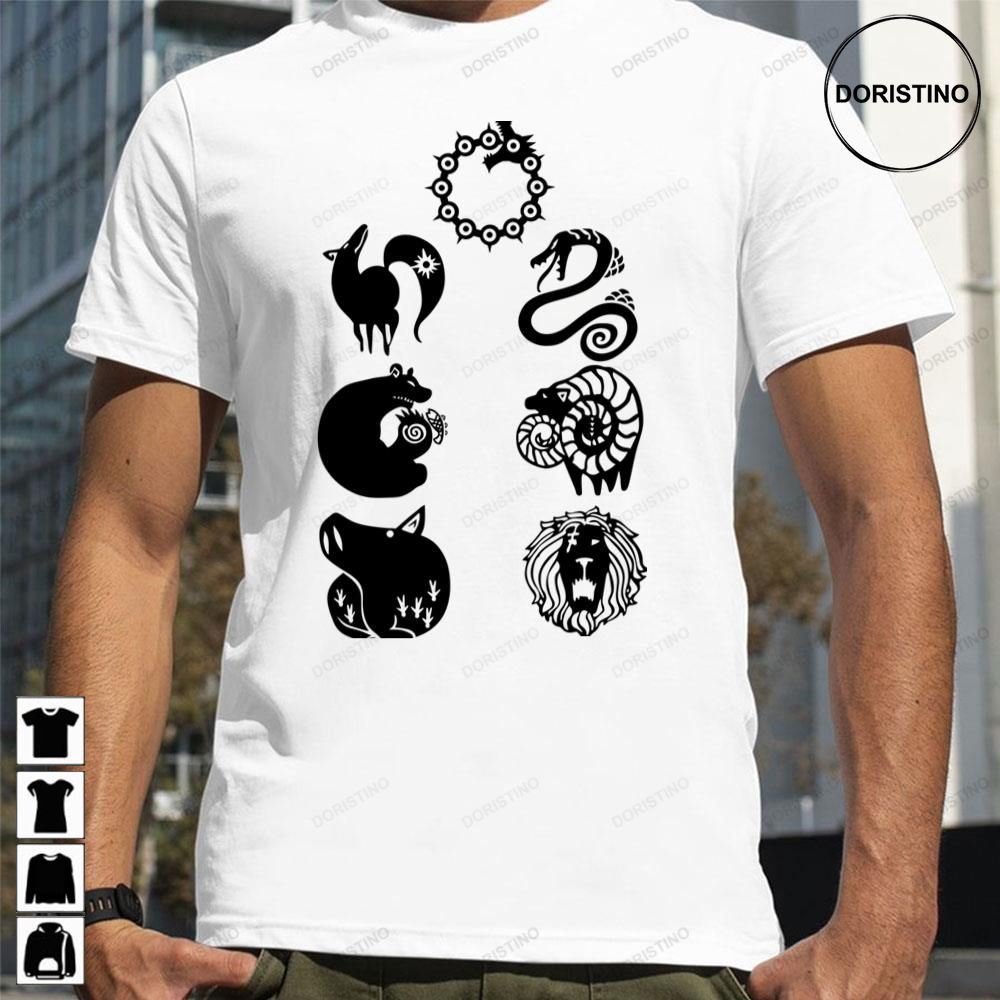 Seven Deadly Sins Nanatsu No Taizai Awesome Shirts